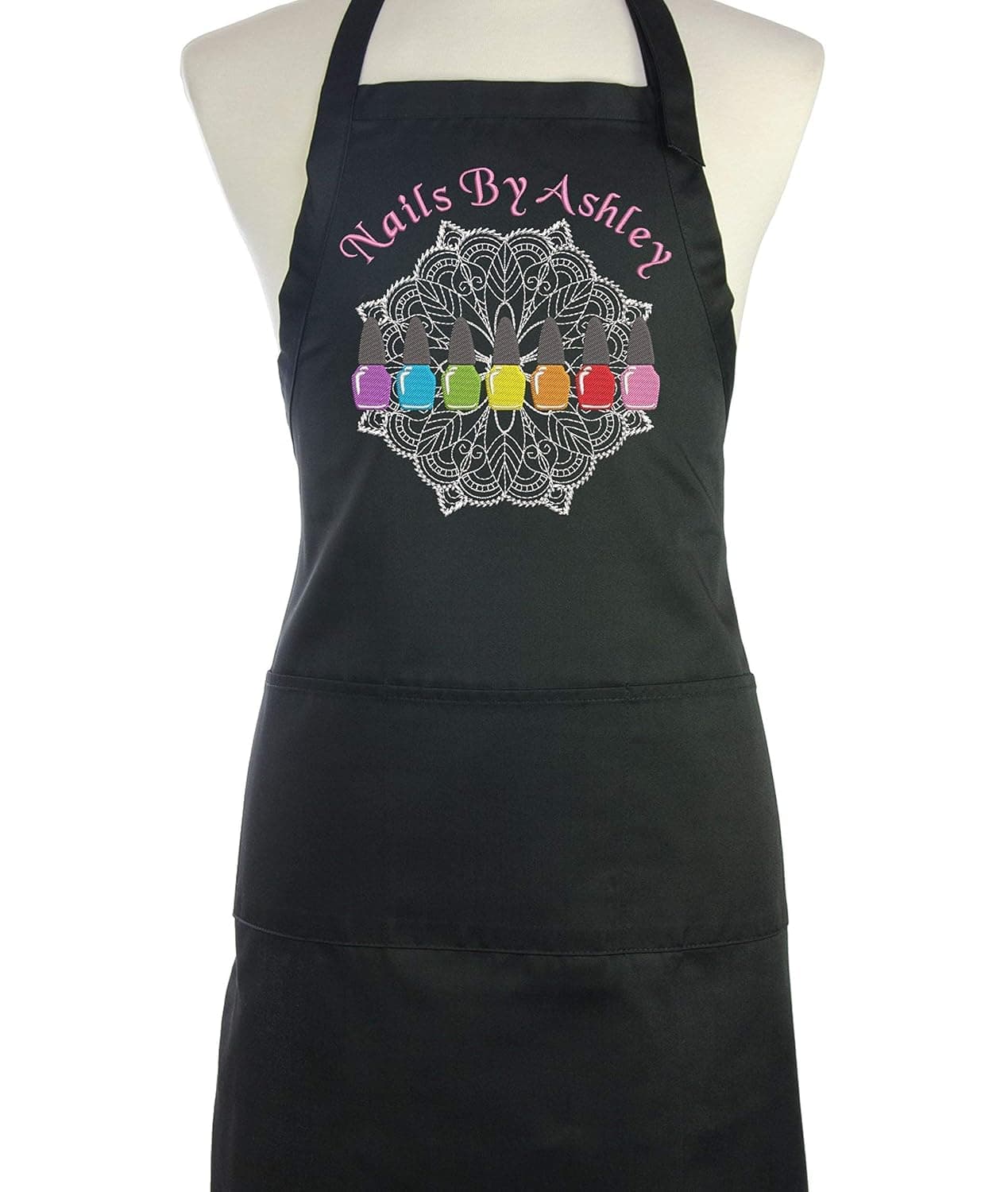 Fancy Nail Technician Personalized Embroidered Apron