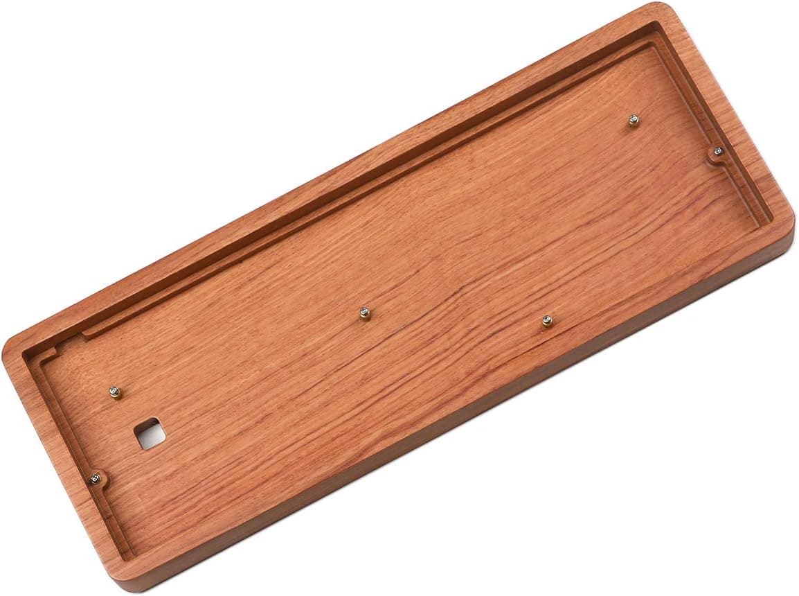YMDK GK64 GK64XS SK64 Keyboard kit CNC Wood Wooden Case Bluetooth Wired PCB Plate Stabilizers(Rosewood Bluetooth PCB)