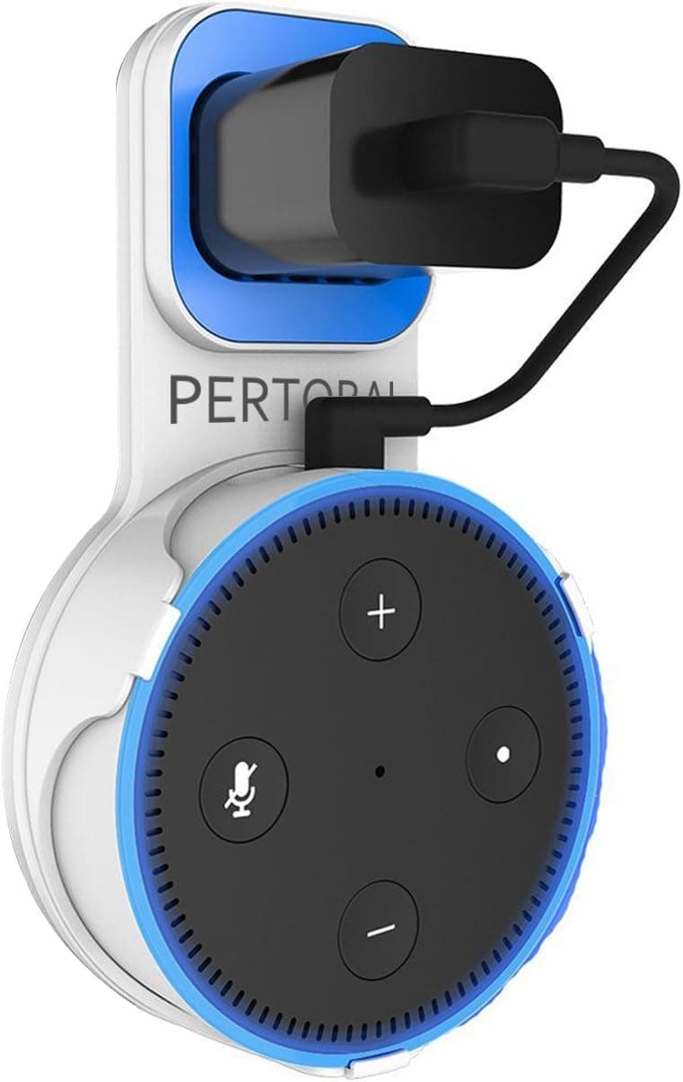 PERTOBAI Outlet Wall Mount Hanger Stand for Dot 2nd Generation,White