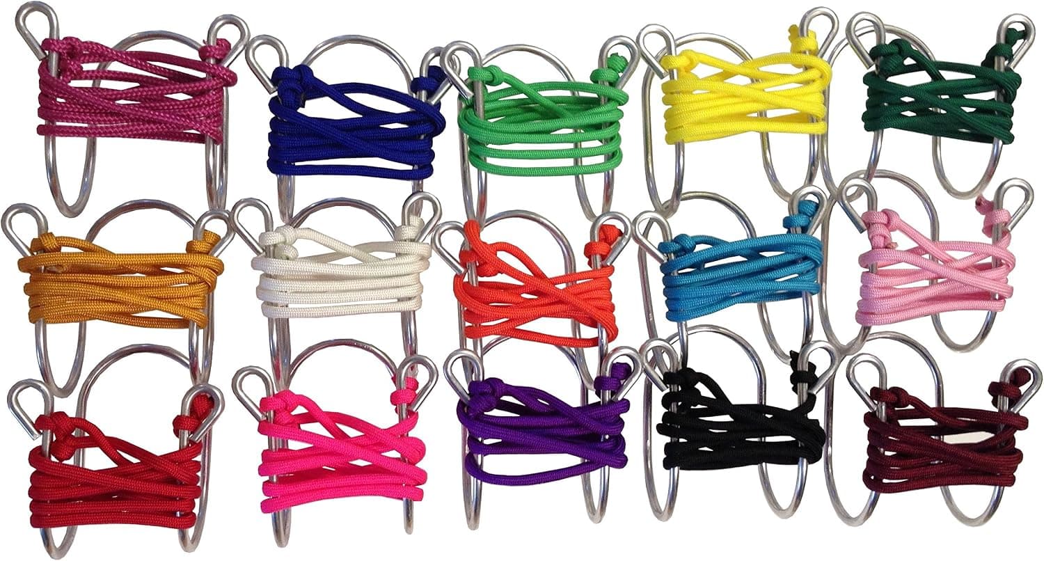 Wine Glass Necklace with Assorted Colored Cords, Aluminum