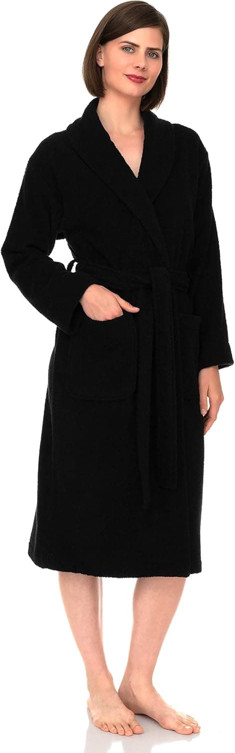 TowelSelections Women's Robe, Turkish Cotton Terry Shawl Bathrobe