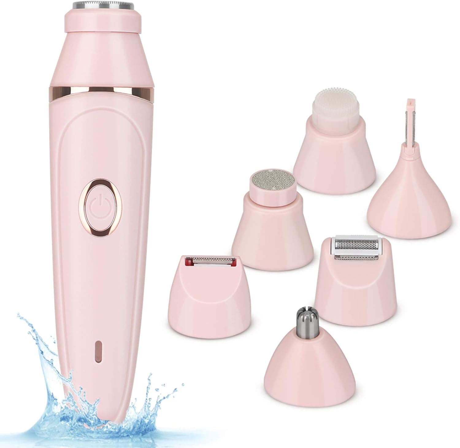 Facial Hair Removal for Women, 7 in 1 Lady Electric Shaver for Women Epilation, Painless Rechargeable Wet and Dry Bikini Trimmer Epilator for Women Face, Body, Arms, Legs
