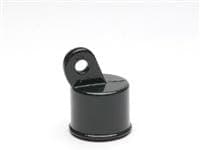 Residential Color Aluminum Rail End 1 3/8 Inch-Black