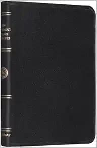Pocket New Testament with Psalms and Proverbs: English Standard Version (Black Genuine Leather)
