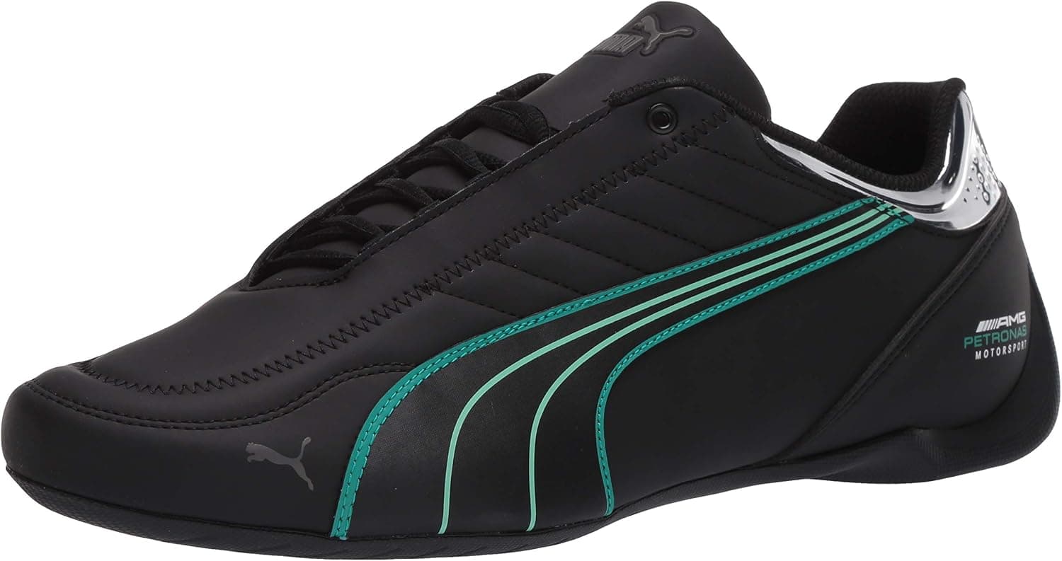 Puma Unisex-Adult Mercedes Future Kart CAT Sneaker, Black-Spectra Green, 7 M US