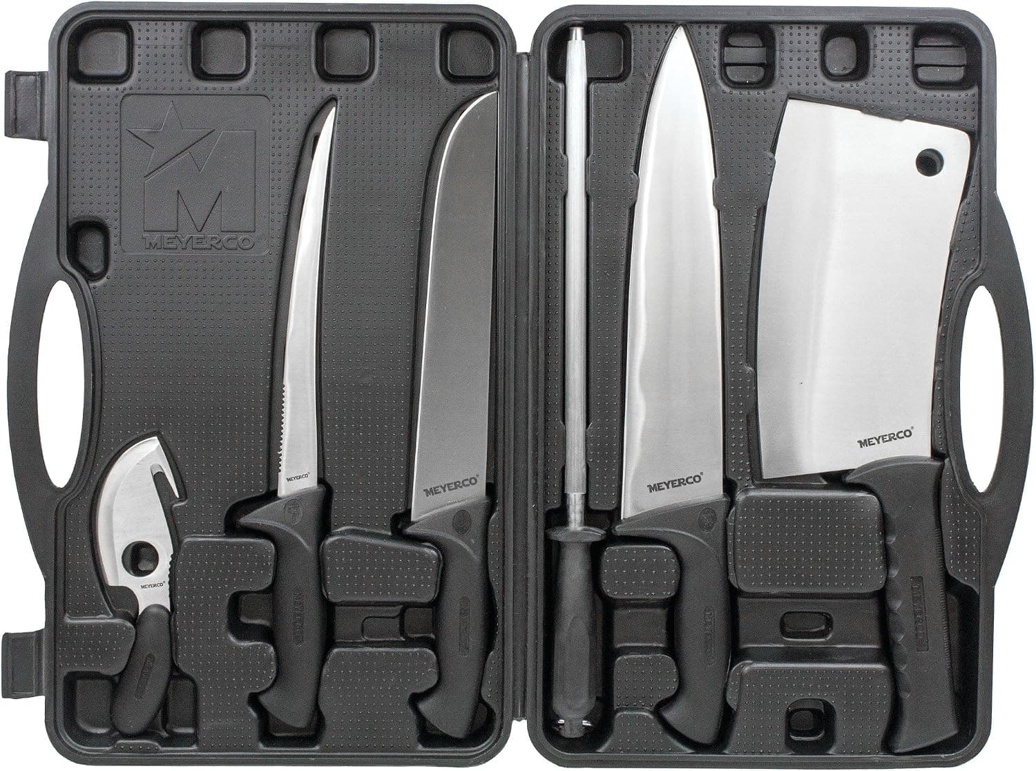 Meyerco Game Processing Set, for Field Dressing Deer and Other Game, Durable Case, 6 Piece