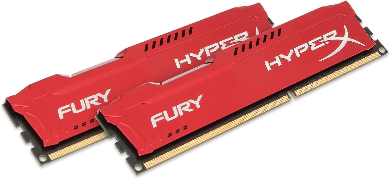 Kingston HyperX FURY 16GB Kit (2x8GB) 1866MHz DDR3 CL10 DIMM - Red (HX318C10FRK2/16)