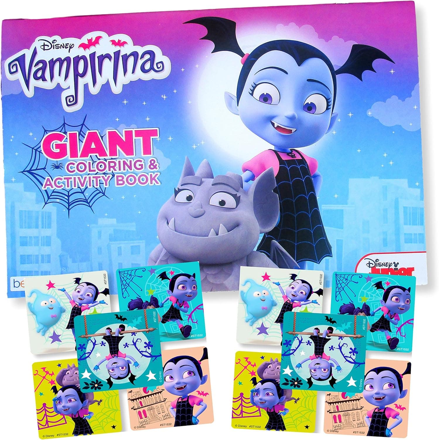 Disney Vampirina Coloring Book - Jumbo Poster Sized Coloring Book with Stickers