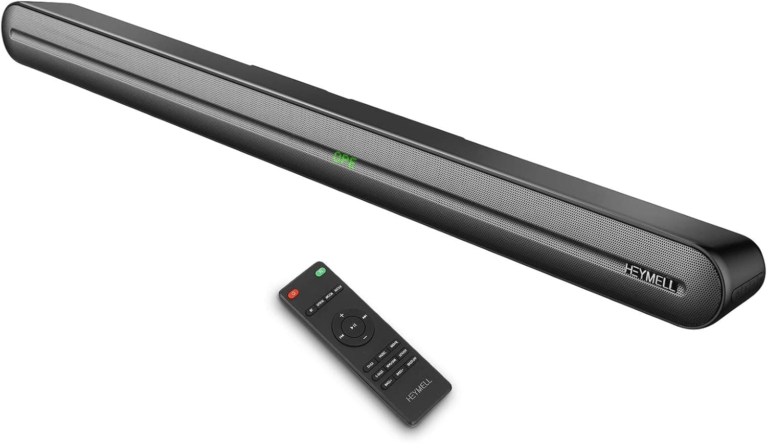 Heymell 150W 2.0ch Soundbar for TV, 3D Surround Sound Bars for TV, 6X Speakers Bluetooth Soundbar Built in Subwoofer, Clear Sound No Noise TV Speakers Sound Bar HDMI ARC Optical AUX Voyage201