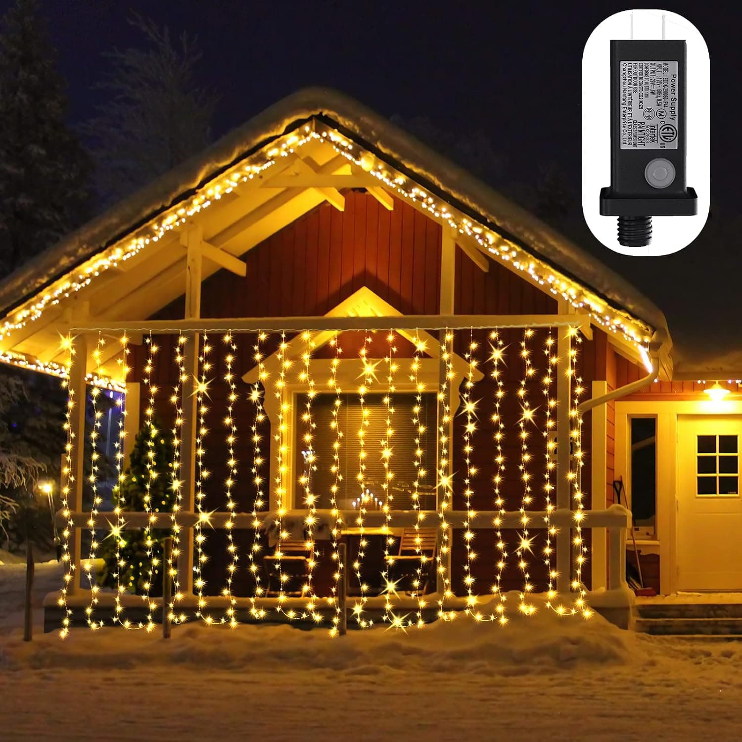 Solar Lantern Light - Solar Light Outdoor Hanging Lanterns Lights Powered Waterproof Umbrella Lanterns Path Lights for Garden Patio Yard - 2 Pack