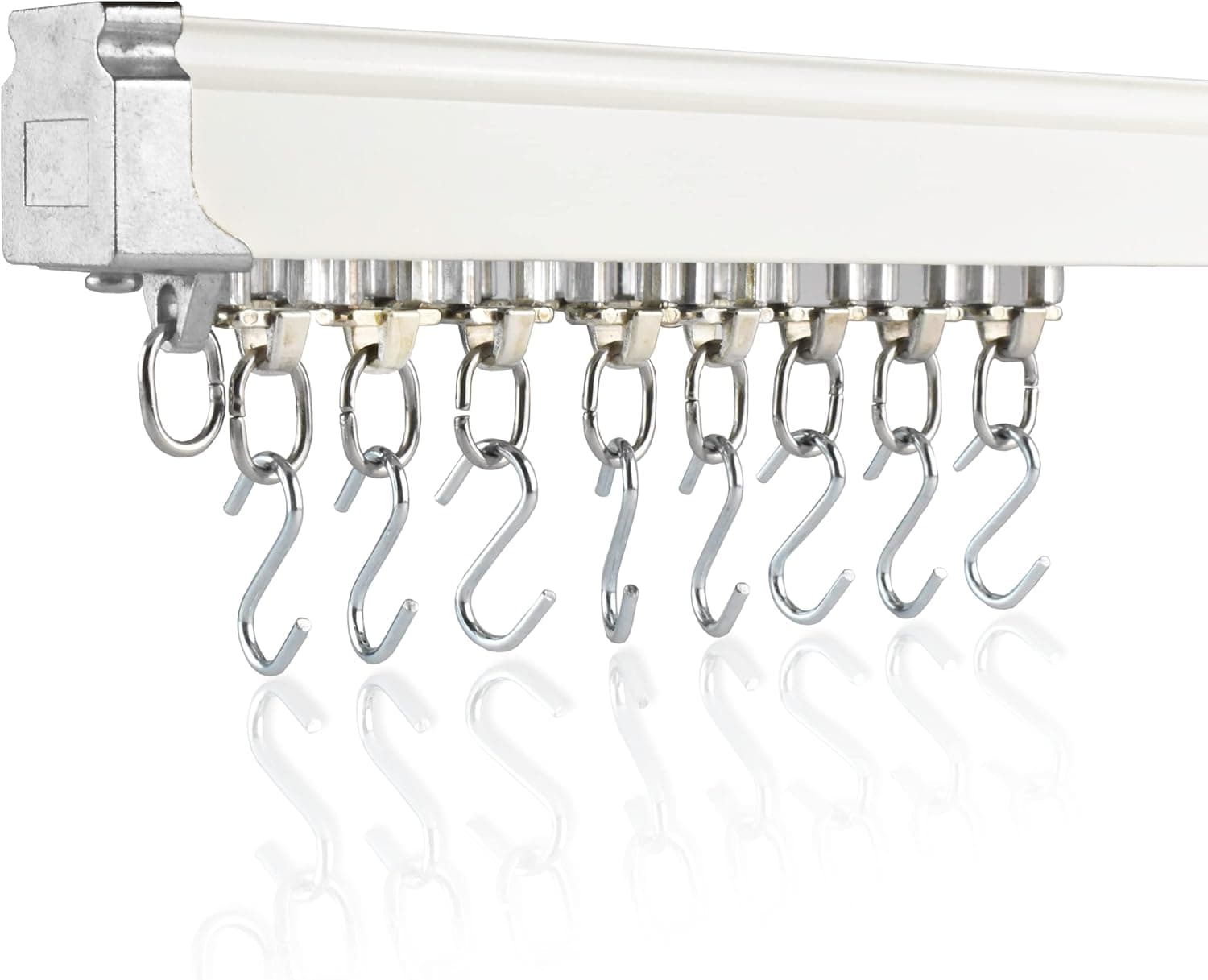 Ceiling Curtain Track Set-3ft-6.6ft / 2 Meter-Ceiling Track for Curtains-Room Divider Curtain Track Ceiling Mount For Privacy Living Room Bedroom Drop Ceiling Shower-Ceiling Track System