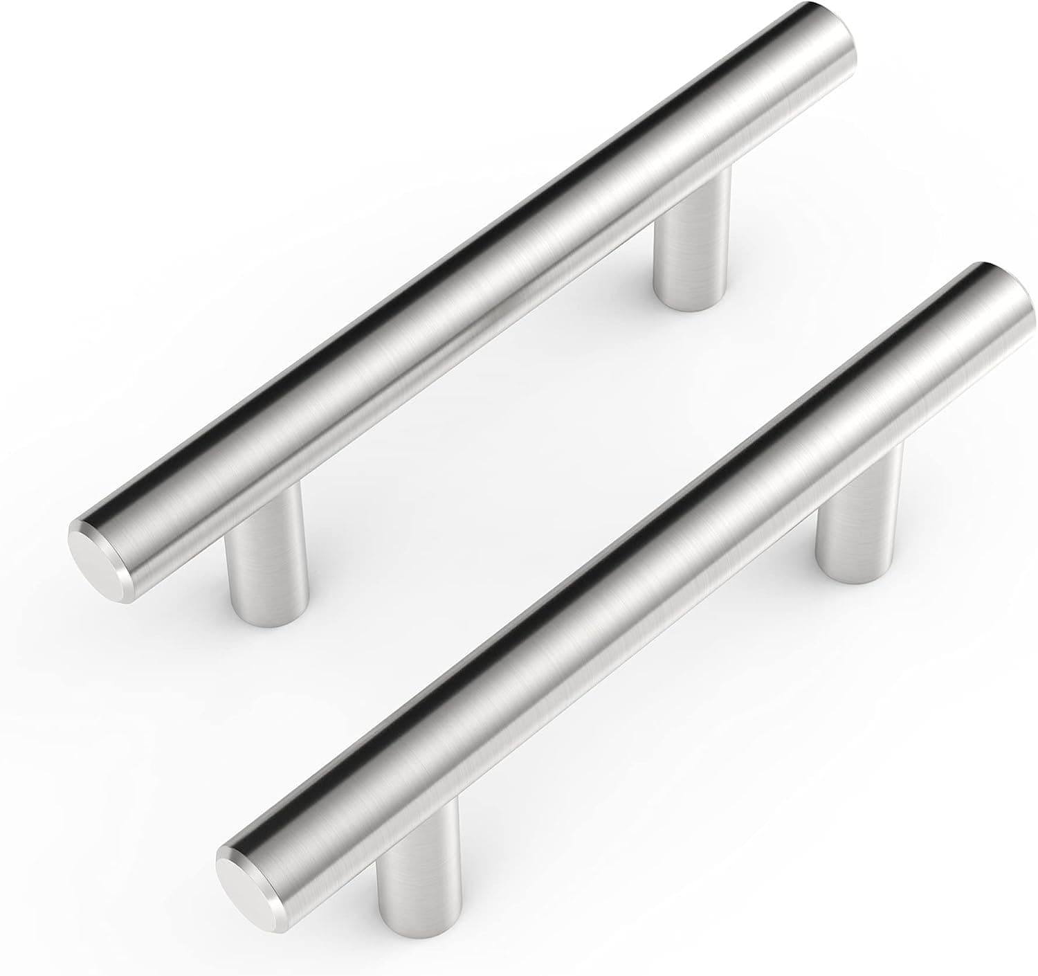 Asidrama 10 Pack 3 Inch(76mm) Brushed Nickel Kitchen Cabinet Handles, Stainless Steel Cabinet Pulls Kitchen Cabinet Hardware, Drawer Handles Dresser Pulls for Bathroom Cupboard