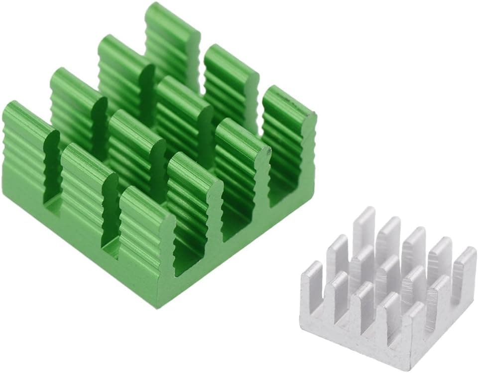 Tontec Raspberry Pi 2 Model B and Raspberry Pi B+ Heatsink Set (Set of 2 Aluminum Heat Sinks)