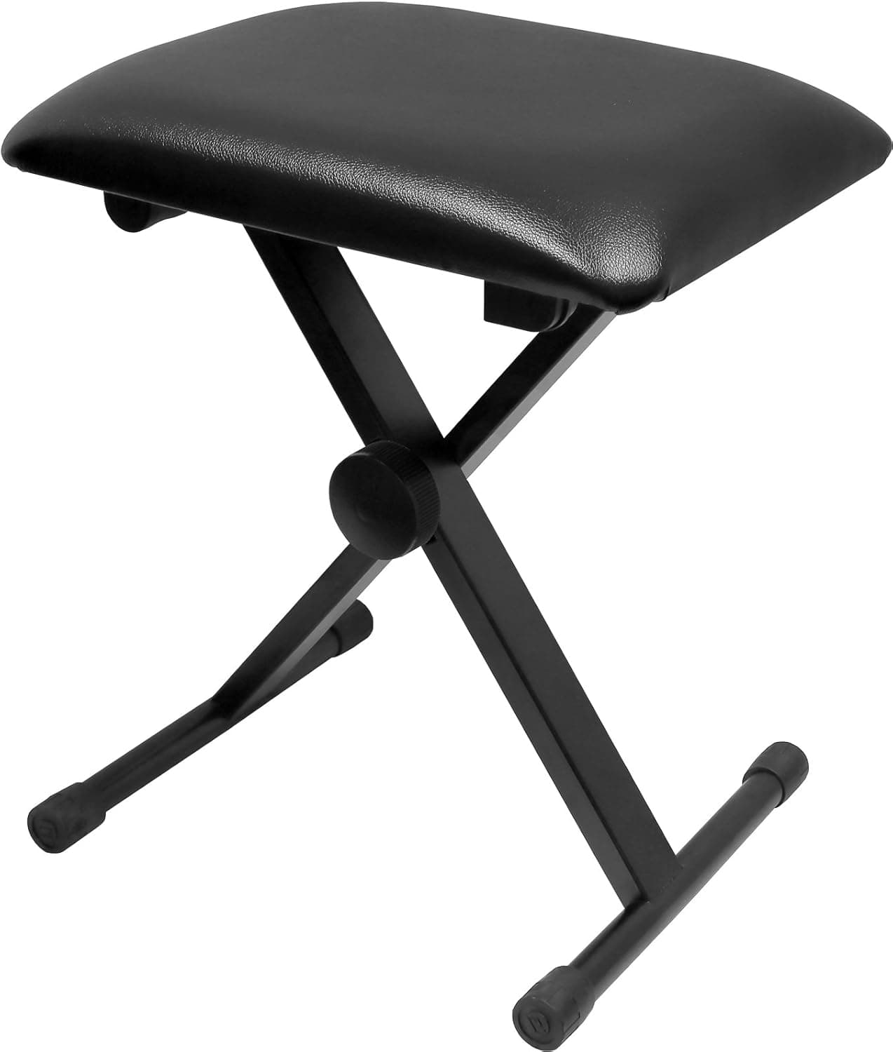 Greenpro Keyboard Bench and Piano Stool, Adjustable X Style Padded Cushion Piano Bench in Black