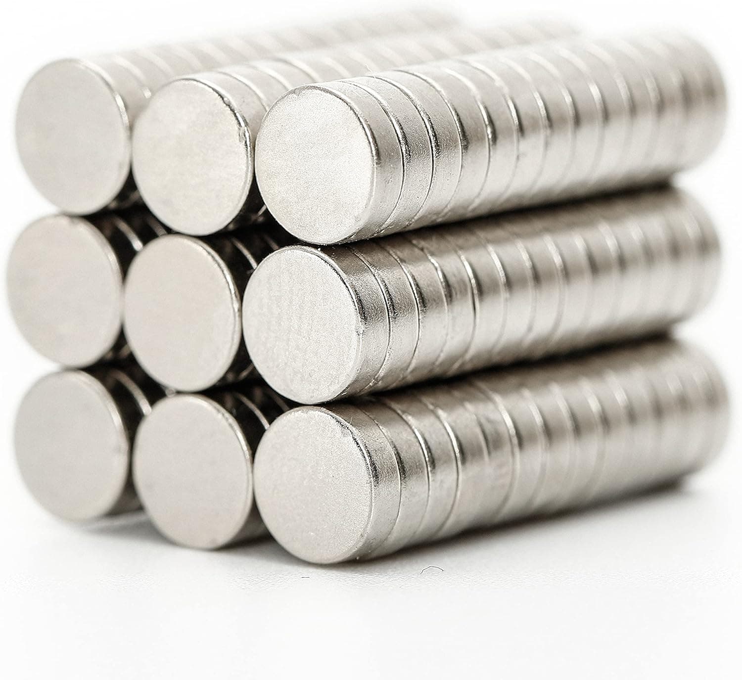 Small Round Magnets, 150Pcs 5x2 MM Mini Neodymium Fridge Magnets, Multi-Use Tiny Sliver Magnets for Fridge, Whiteboard, Dry Erase Board in Home, Kitchen, Office and School