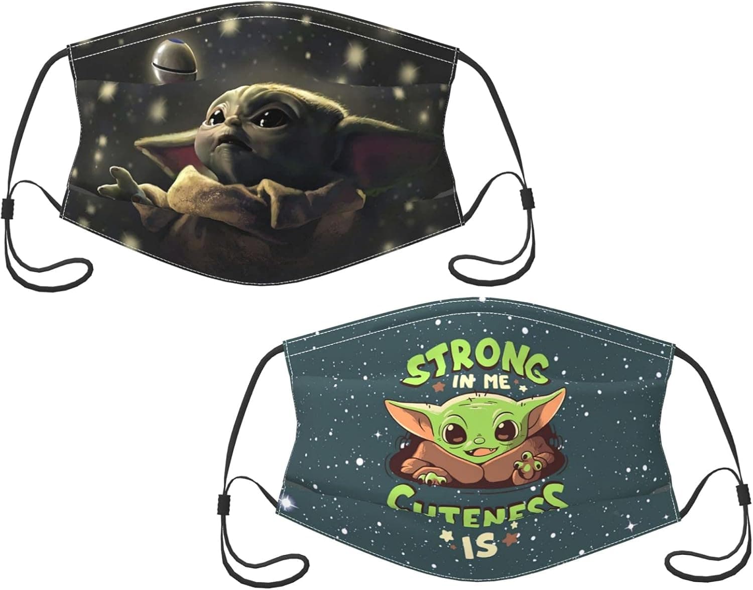 Printed Baby Star Cute Anime Fashion Face Cover with Filter Pocket,Adjustable Reusable and Washable Mouth Cover,Unique Sunscreen Windproof Bandanas Balaclava Bandana for Kids School and Everyday Use