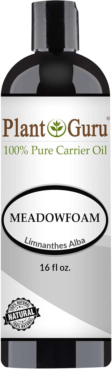 Meadowfoam Oil 16 oz Cold Pressed 100% Pure Natural Carrier - Skin, Body And Face. Great For Moisturizing Creams, Lotions, Scalp Treatments, and Lip Balms