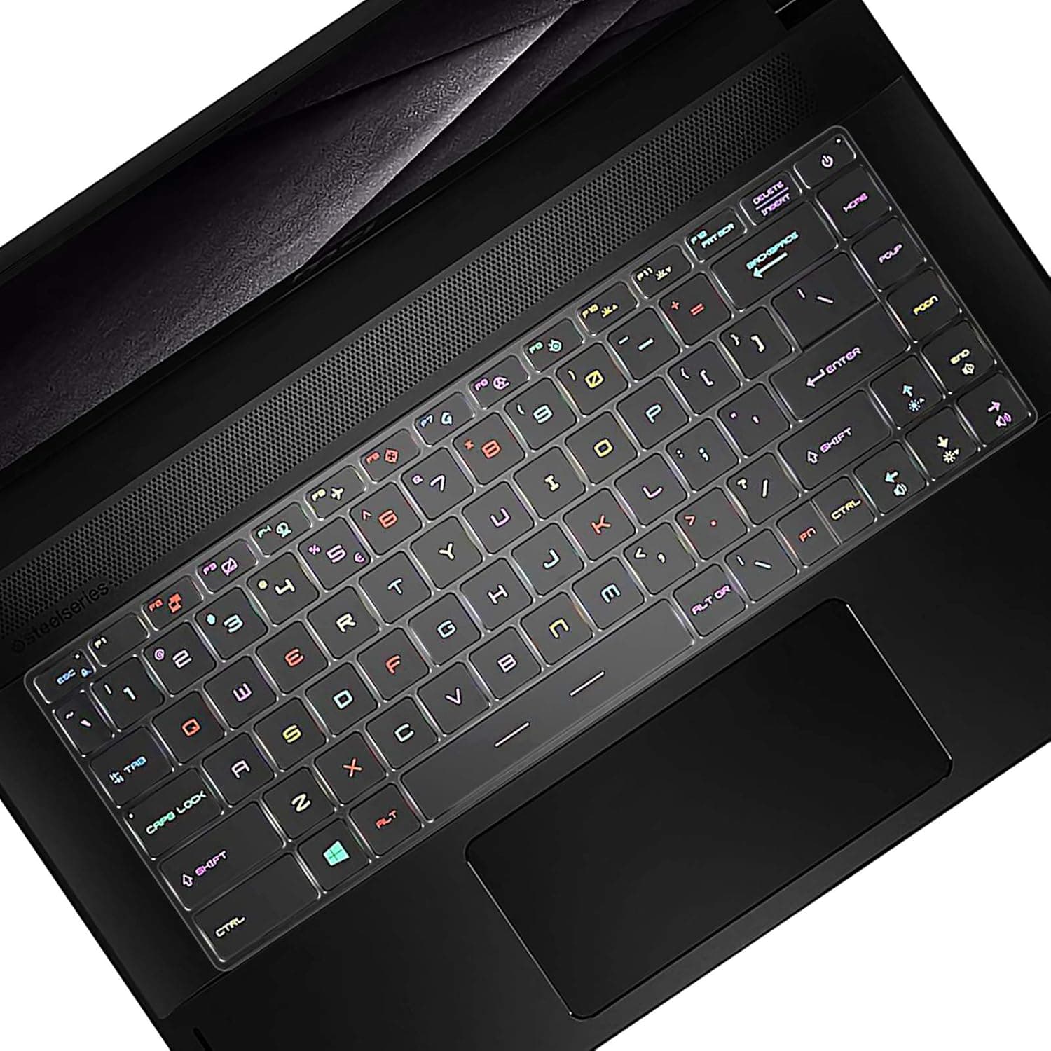 Lapogy MSI Keyboard Cover Soft-Touch Ultra Thin Silicone Keyboard Protective Skin for 15.6 Inch MSI GS66 Stealth 10SFS 10SGS, GE66 WS66 Laptop Keyboard Cover,MSI Accessories