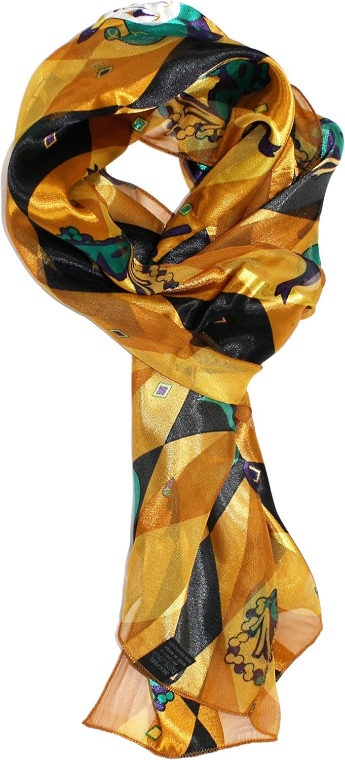 Modern Minute - Festive Patterns Silk Feel Holiday Scarf