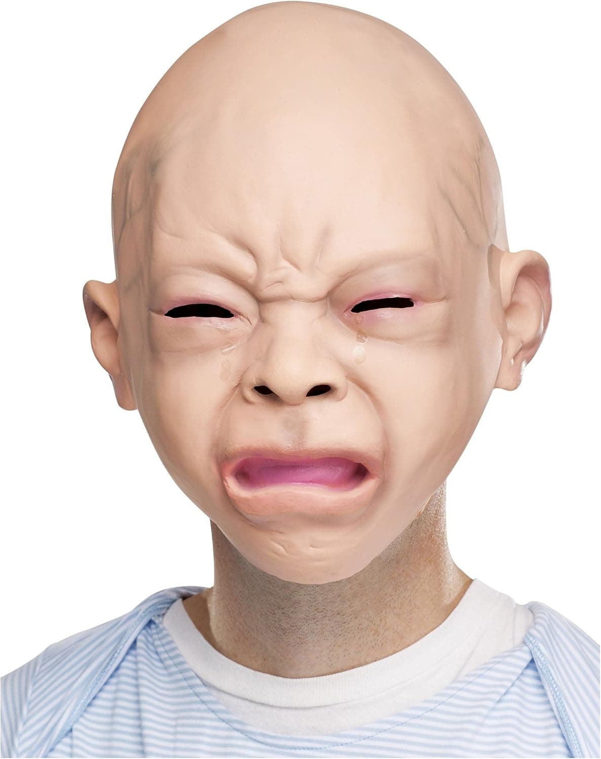 Fun World Unisex-Adult's Crying Baby Mask, Multi, Standard