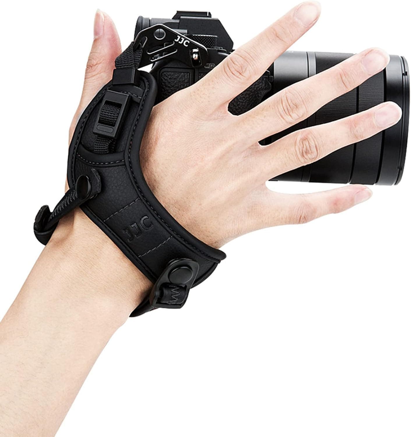 JJC Mirrorless Camera Hand Strap Grip for Sony A7R V IV III II A7IV A7S III II A7RIV A7RIII A7III A7RII A7II A1 A9 II A7C ZV-E10 A6600 A6500 A6400 A6300 A6100 A6000 RX1 RX1R RX1RII RX10 IV III II