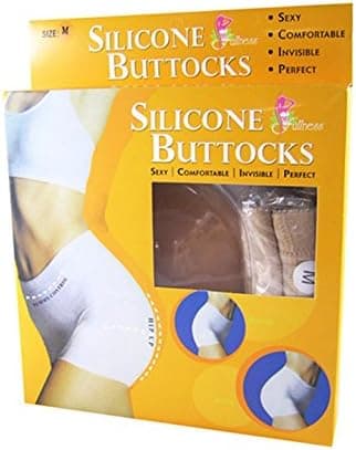 Silicone butt pads butt silicone buttocks shaper panty 2xl black