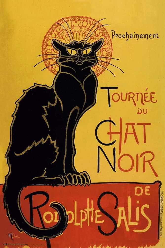 Le Chat Noir - Art Poster (Tornée Du Chat Noir) (Size: 24" x 36")