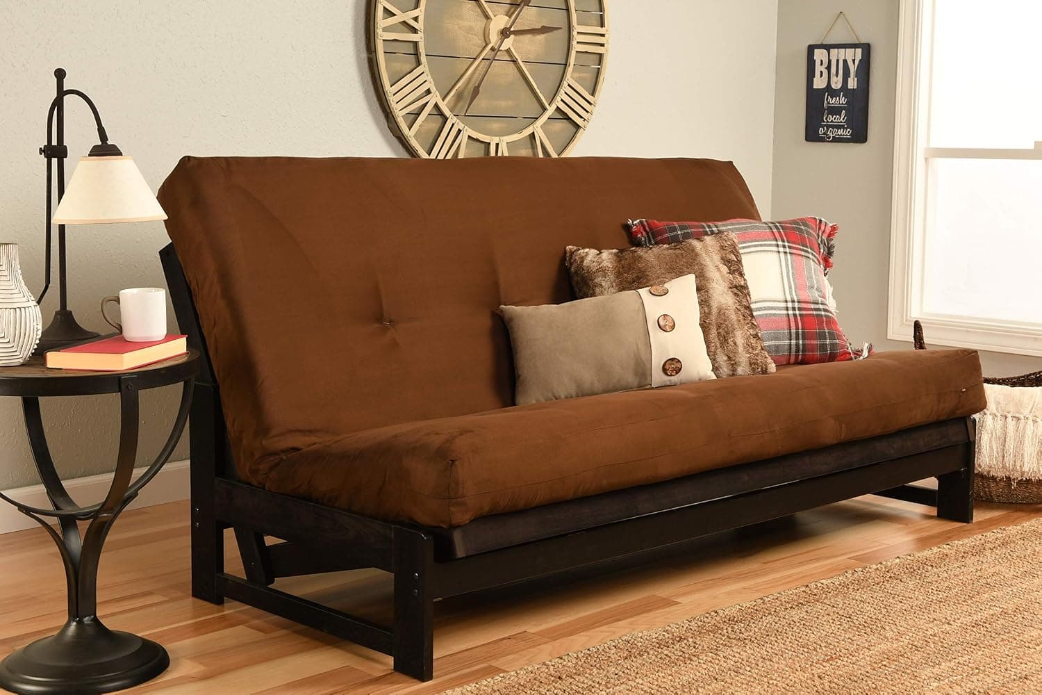 Kodiak Aspen Full-size Futon Mattress, Brown Suede