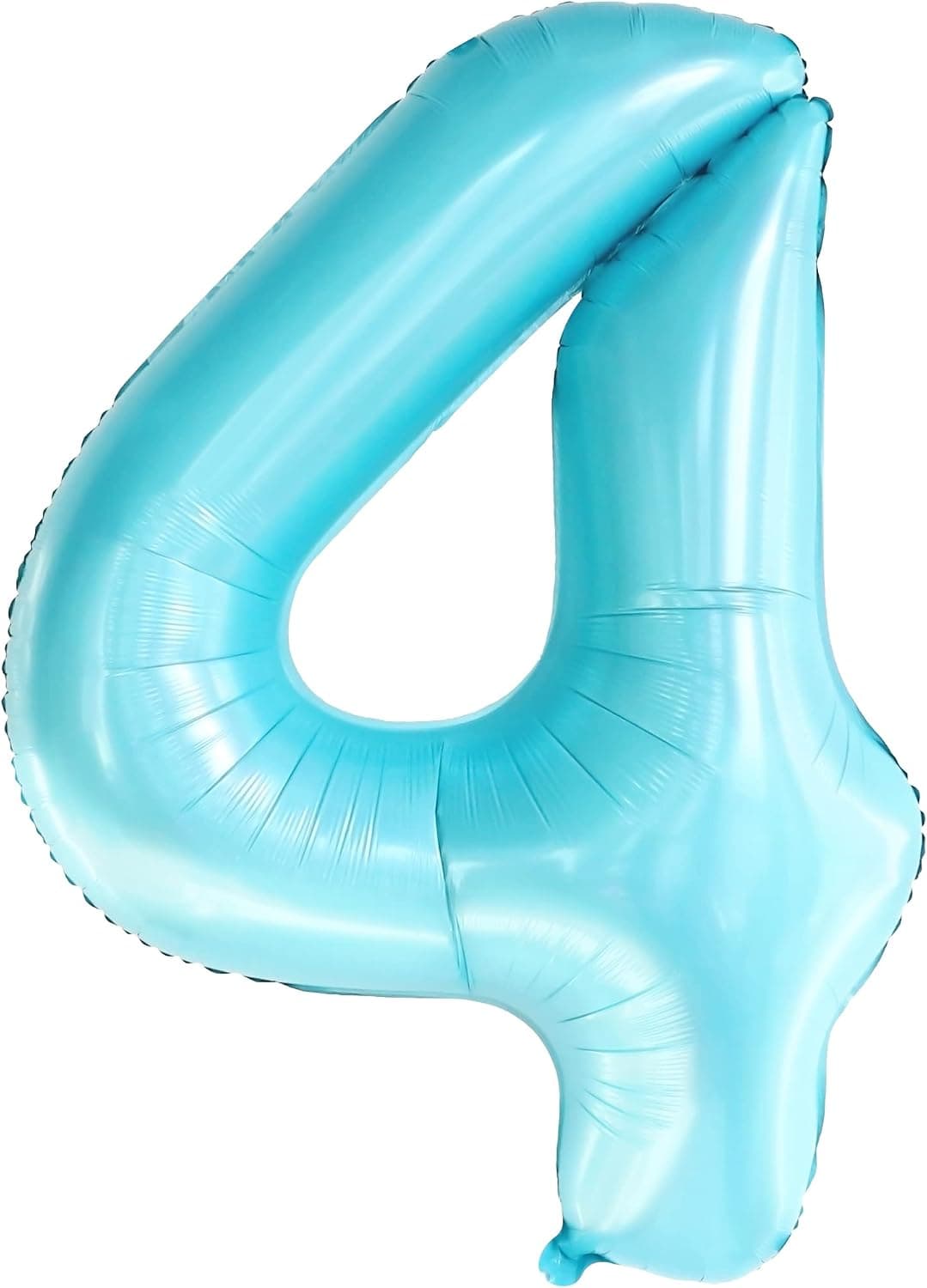 KatchOn, Light Blue Number 4 Balloons - 40 Inch | Large, Blue 4 Balloon Number for 4th Birthday Decorations for Boys and Girls | Happy 4th Birthday Balloons for Baby Shark 4th Birthday Decorations