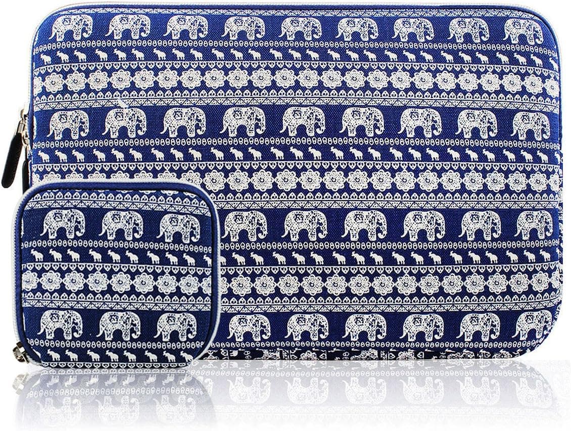 Kamor inch Water-resistant Neoprene Laptop Sleeve Bag Notebook Computer Case Briefcase Carrying Bag Skin Cover for Acer/Asus/Dell/Fujitsu/Lenovo/HP/Samsung/Sony/Toshiba (13.3 Inch, Elephant Blue)
