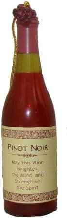 Kurt S. Adler 4.5" Tuscan Winery Pinot Noir Wine Bottle Christmas Ornament with Novelty Label
