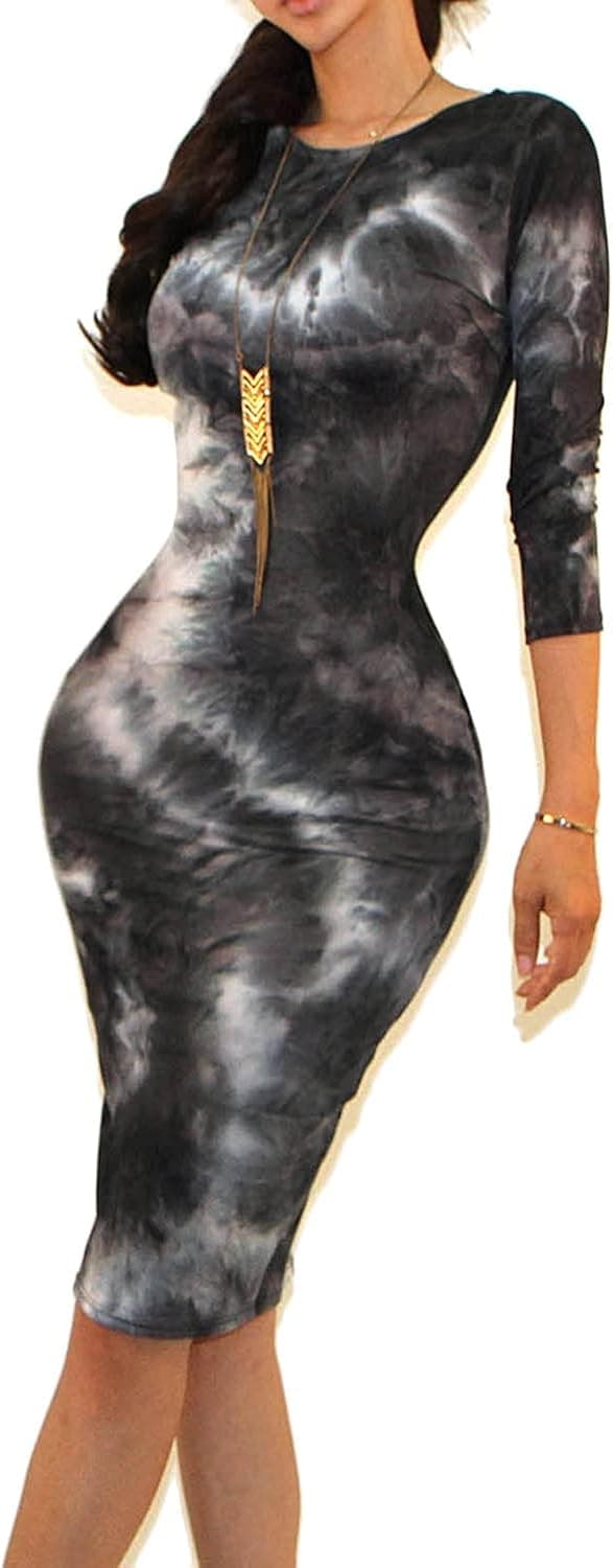 Vivicastle Women's USA Classic Slim Fit Bodycon Pencil Midi Dress