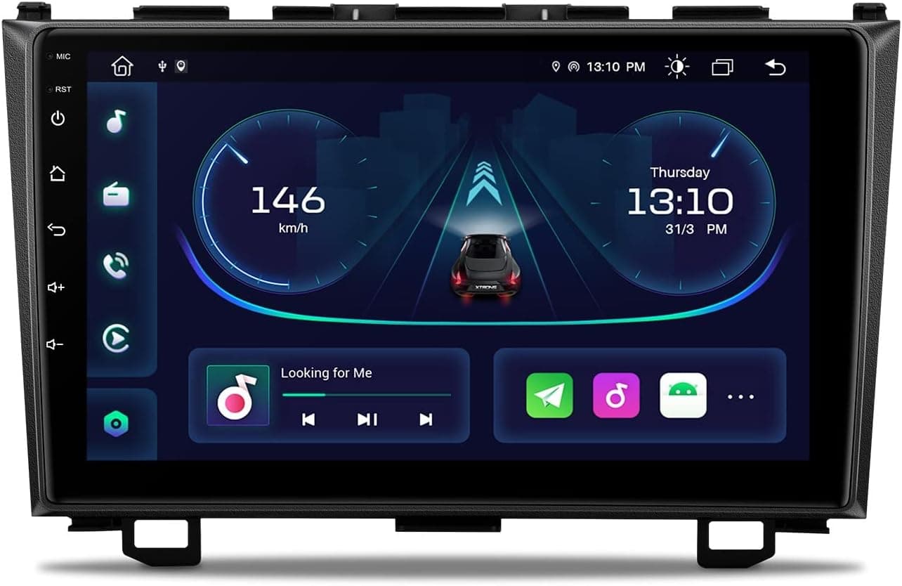 XTRONS Android 11 Car Stereo Radio Player 9 Inch IPS Touch Screen GPS Navigation Built-in DSP Car Play Android Auto Bluetooth Head Unit Supports Backup Camera OBD2 DVR TPMS for Honda CR-V 2007-2011