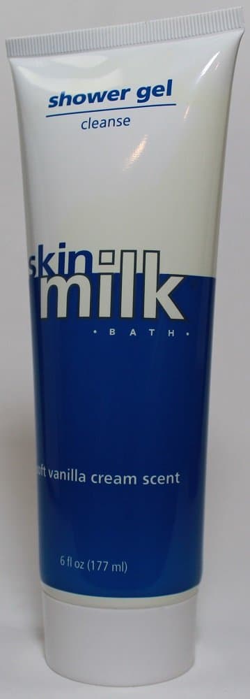 Skin Milk Bath Shower Gel Cleanse Soft Vanilla Cream Scent for All Skin Types 6 Oz. (1 Each)