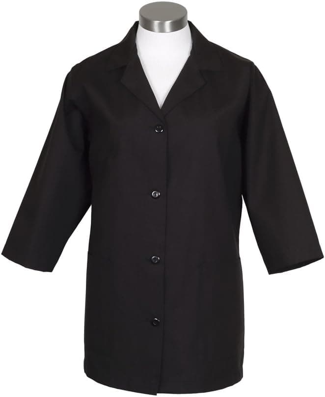 Fame® Women’s Button Smock – K72 - Black/SM (WFA82040BKSM)