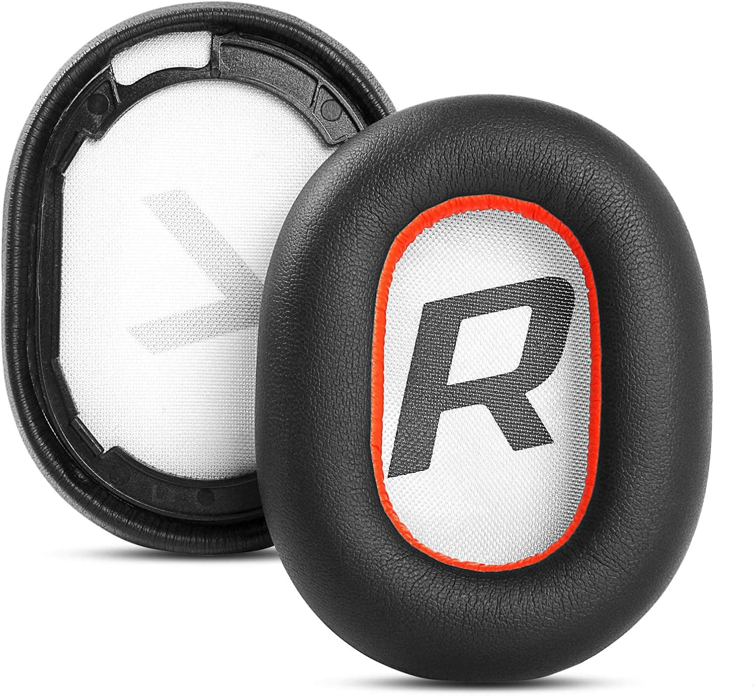 YDYBZB Ear Pads Replacement Memory Foam Cushions Ear Covers Compatible with Plantronics Voyager 8200 UC Stereo Headphones Protein Leather Earpads (Black)