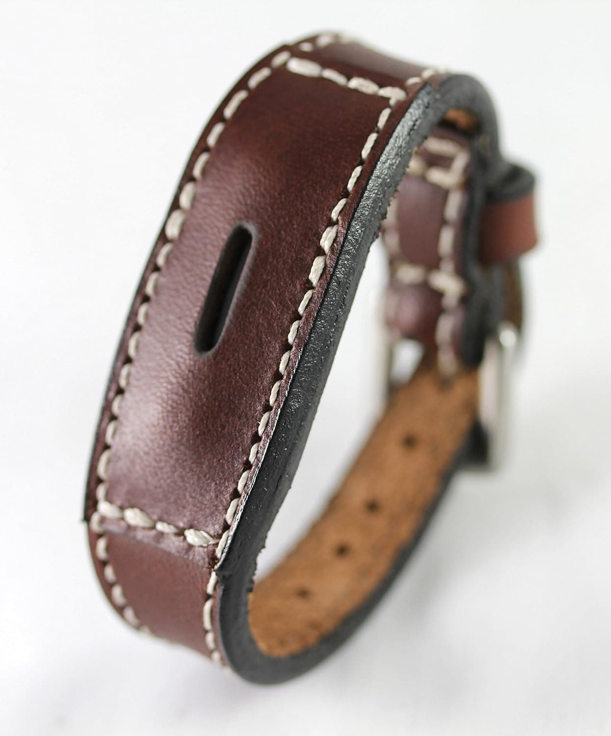 Real Leather Wristband Compatible with Fitbit Flex 2
