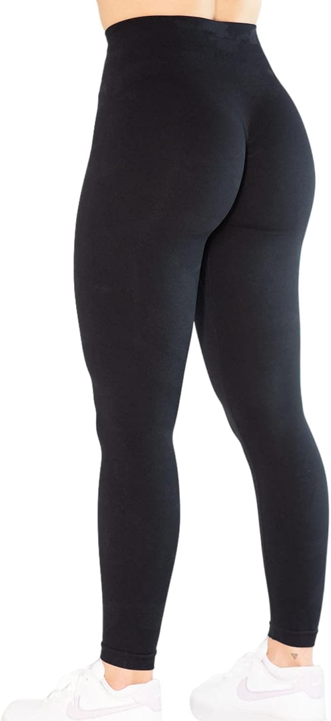 AUROLA CAMO Collection Workout Leggings for Women Subtle Logo Seamless Scrunch Gym Tights Yoga Running Active Pants