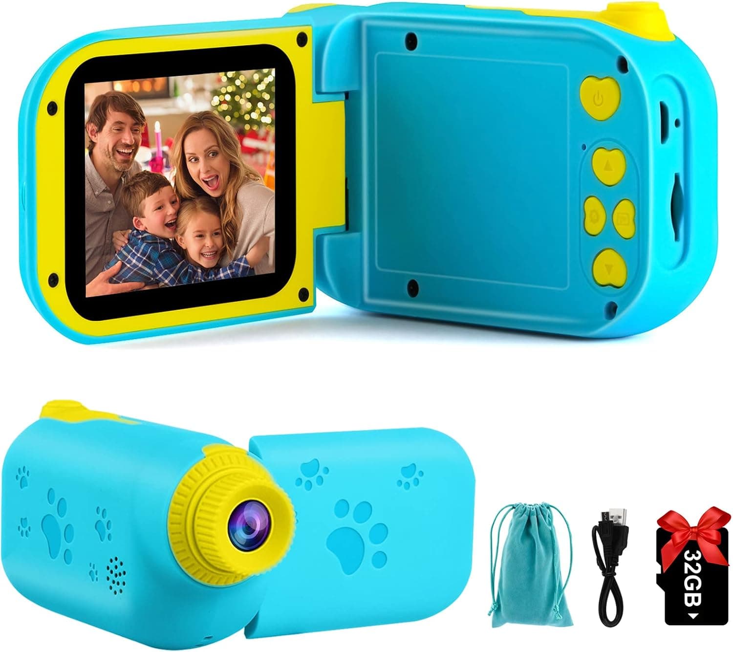 AILEHO Kids Camera for Kids Camera-Kids Video Camera-Kids Digital Camera-Kids Camcorder-Children Digital Camera Toddler Camera 12M 1080P Kids Video Recorder for Birthday Gift and Christmas Toy Blue