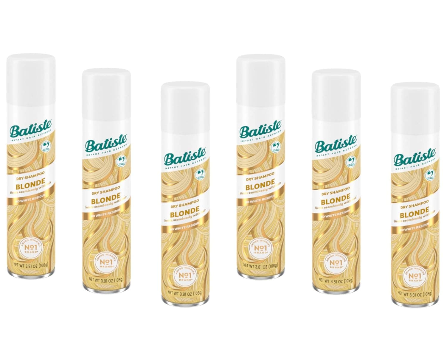 Batiste Dry Shampoo Plus (Pack of 6)