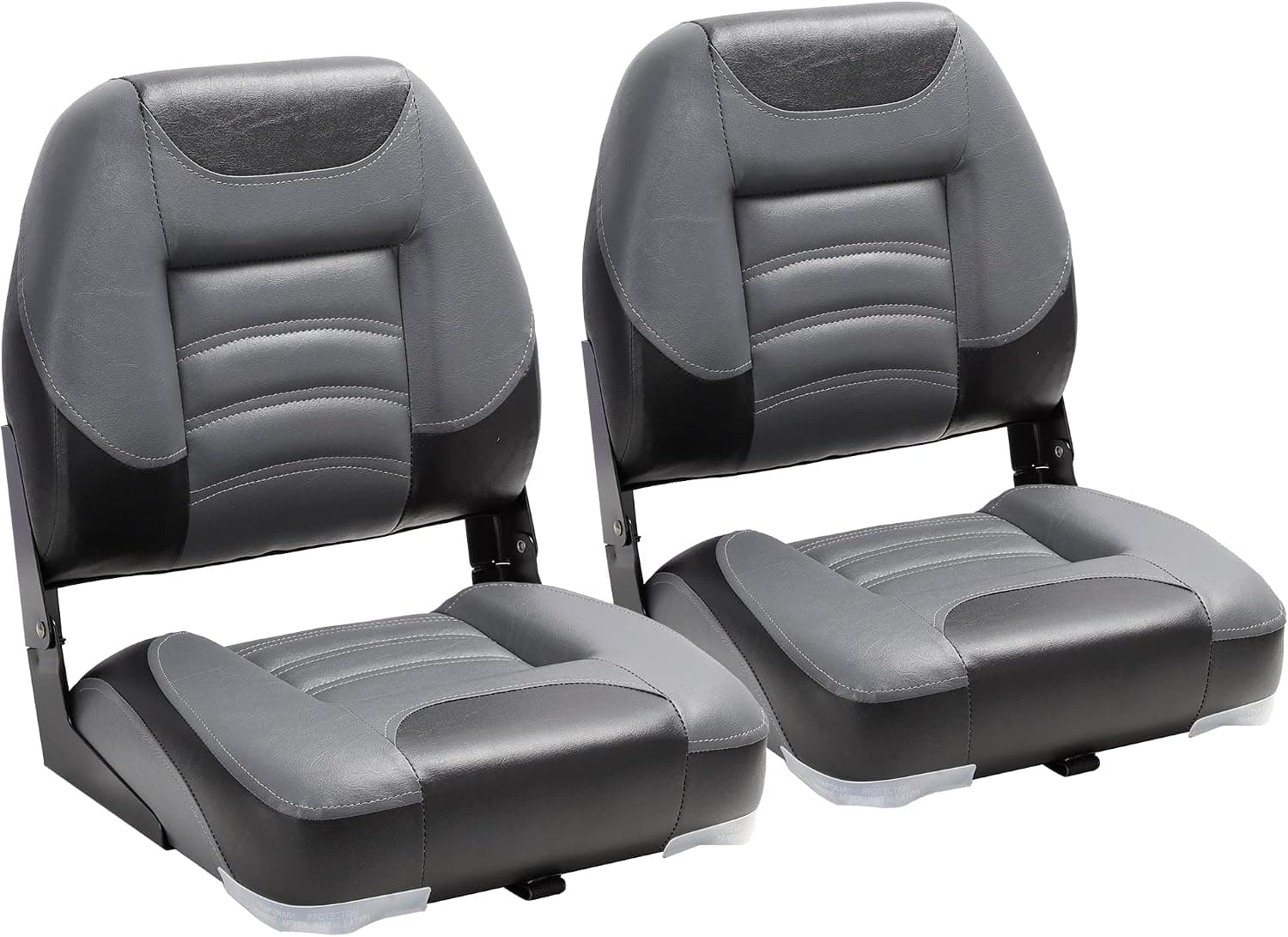 NORTHCAPTAIN T1 Deluxe Low Back Folding Boat Seat,Stainless Steel Screws Included