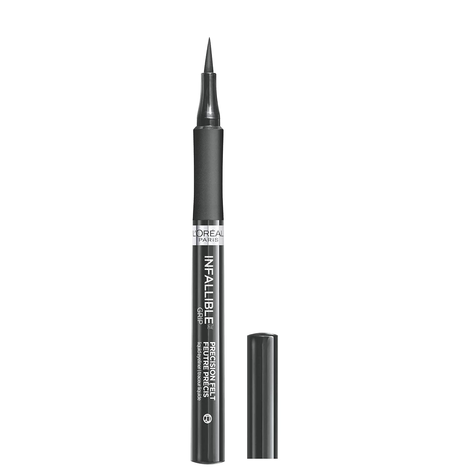 L'Oréal Paris Cosmetics Makeup Infallible Grip Precision Felt Eyeliner, Smudge Resistant, Long Lasting Waterproof Eyeliner, Grey, Grey, 0.03 fl oz