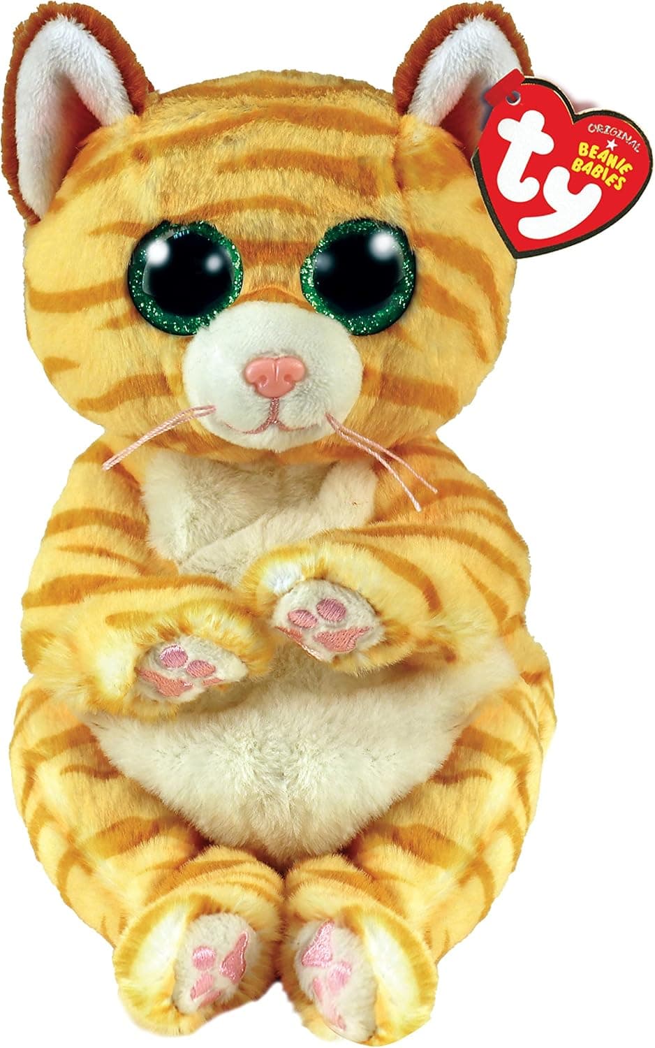 Ty Beanie Bellie Mango - Gold Cat - 6"