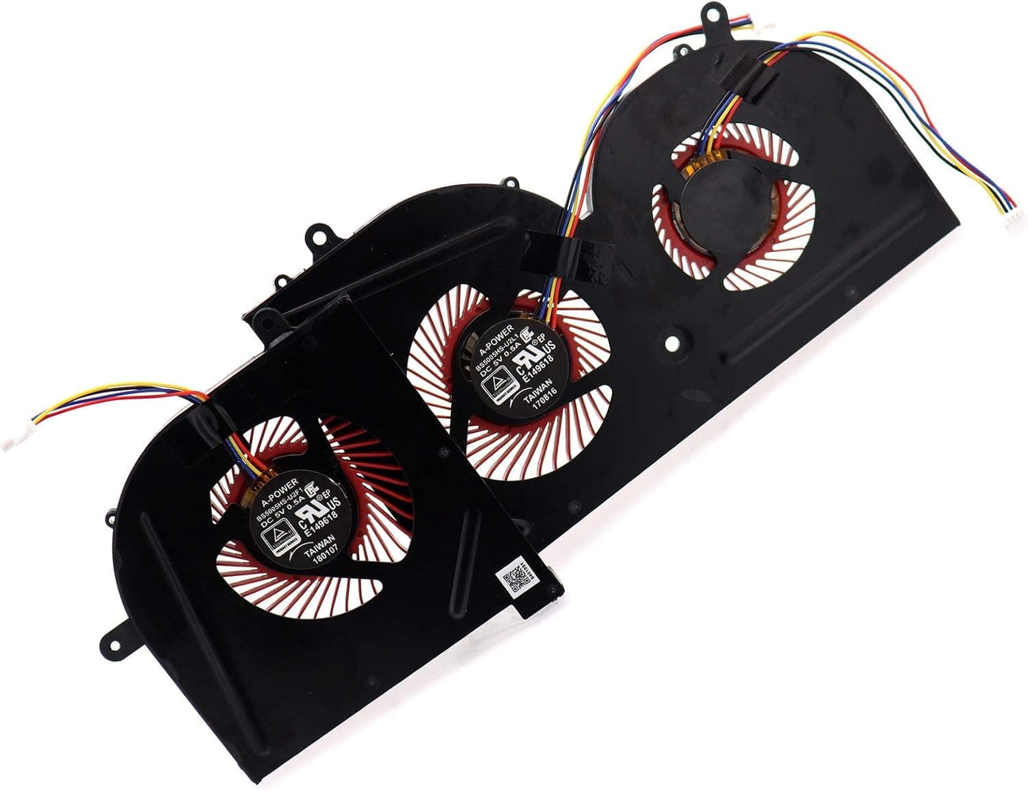 Deal4GO GPU Cooling Fan w/CPU Fan Replacement for MSi GS63 GS63VR GS73VR GS62 MS-16K2 MS-16K3 MS-16K4 MS-16K5 MS-17B1 MS-17B2 BS5005HS-U2F1 BS5005HS-U2L1