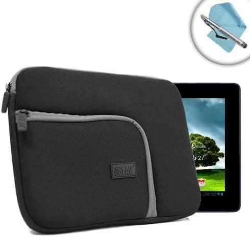USA GEAR Neoprene Tablet Cover Case with Accessory Pocket , Soft Inner Lining & Durable Design – Works with ASUS Transformer Pad TF701T , ZenPad 10 Z300M , MeMO Pad Smart 10 & More!