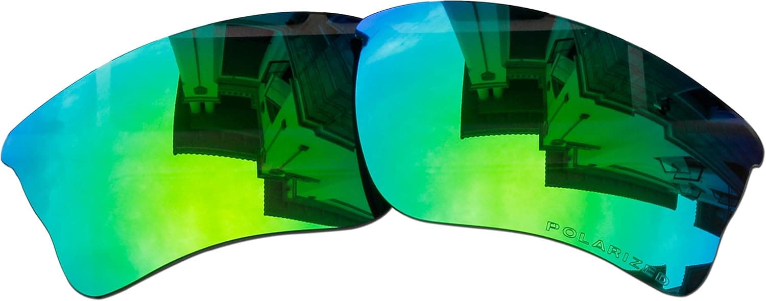 Polarized Lenses Replacement for Oakley Quarter Jacket Sunglasses (Green mirror)