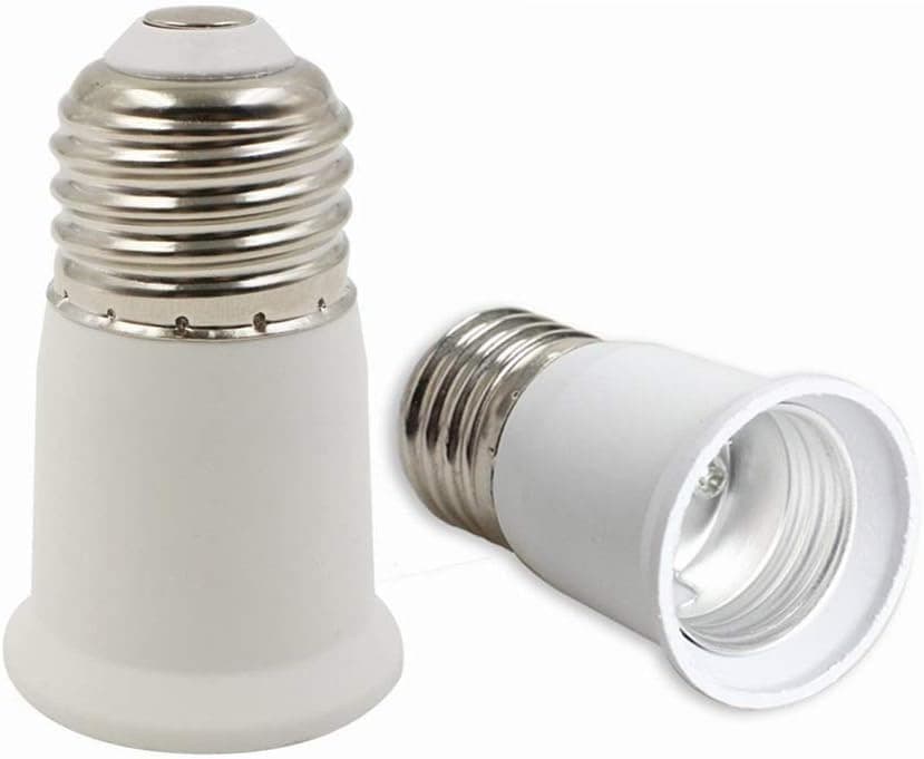 2-Pack E26 to E26 Light Socket Extender Lamp Bulb Adapter Extension (7CM)
