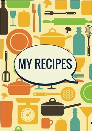 My Recipes (Create Your Own Cookbook): Colorful Utensils - 200 Pages Blank Recipe Journal, 7x10 inches (Cooking Gifts)