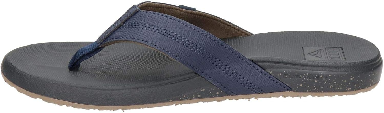 Reef Men's Cushion Phantom Sandals, Tan/Navy, 10