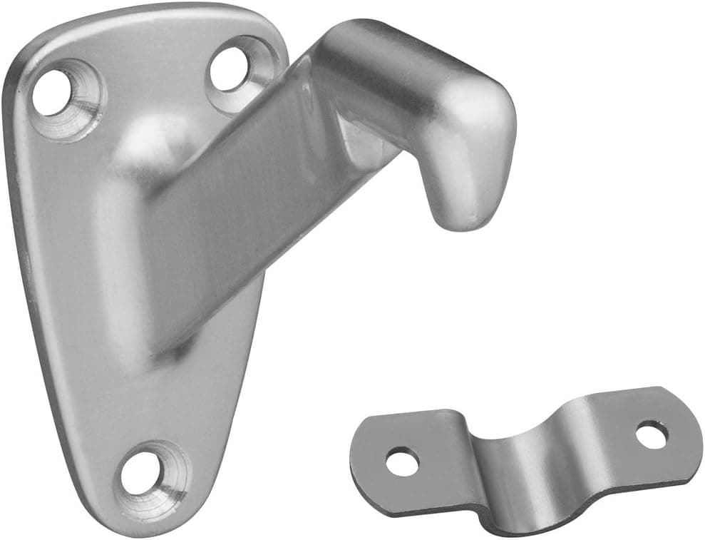 National Hardware S825-901 8025 Heavy Duty Handrail Brackets in Nickel , 3"
